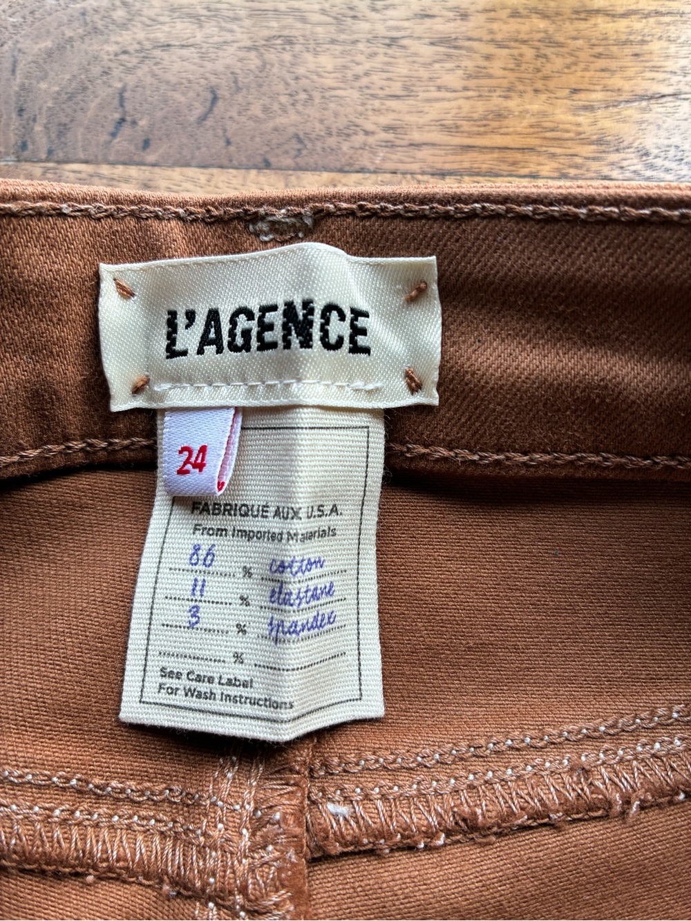 L’Agence Margot Mid-Rise Stretch Skinny Ankle Jeans in Java Coated
Size 24 - Picture 11 of 12